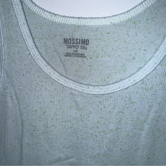 Mossimo supply co women’s size large ribbed tank top blue speckle - Picture 3 of 3